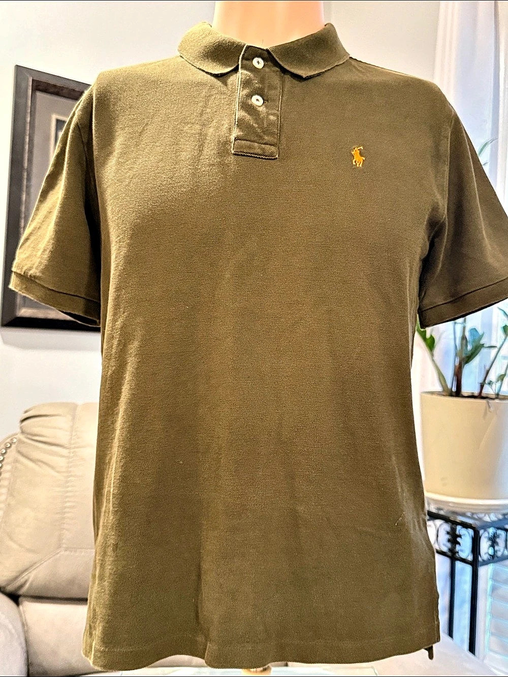 Polo Ralph Lauren Men's Polo Shirt in Green Like New